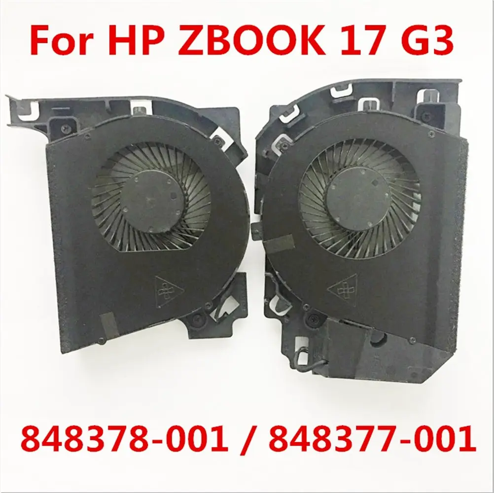 Computer CPU Cooling Fans For HP ZBOOK 17 G3 848378-001 848377-001 FGD9 FGDN DC5V Cooler Fan Radiator replacement laptop parts