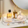 AMOBOX Makeup Perfume Organizer, Bathroom Vanity Tray, Decorative Dresser Tray, Countertop Organiser Tray for Cosmetic, Sundries 1