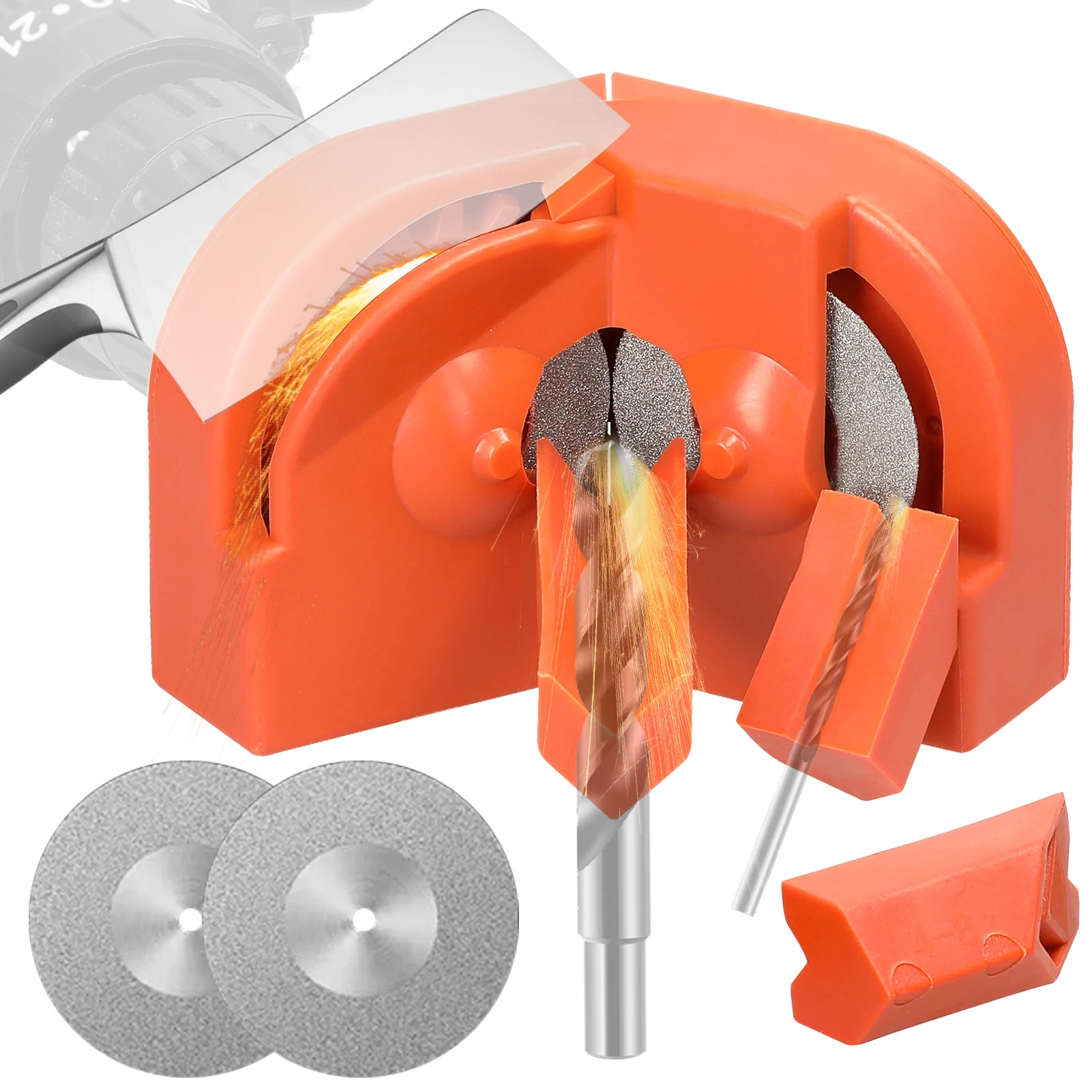 

Multipurpose Electric Drill Bits Grinding Sharpener, Wear Resistant Diamond Grinding Blade Sharpening Tool, Impact Drill Grinder