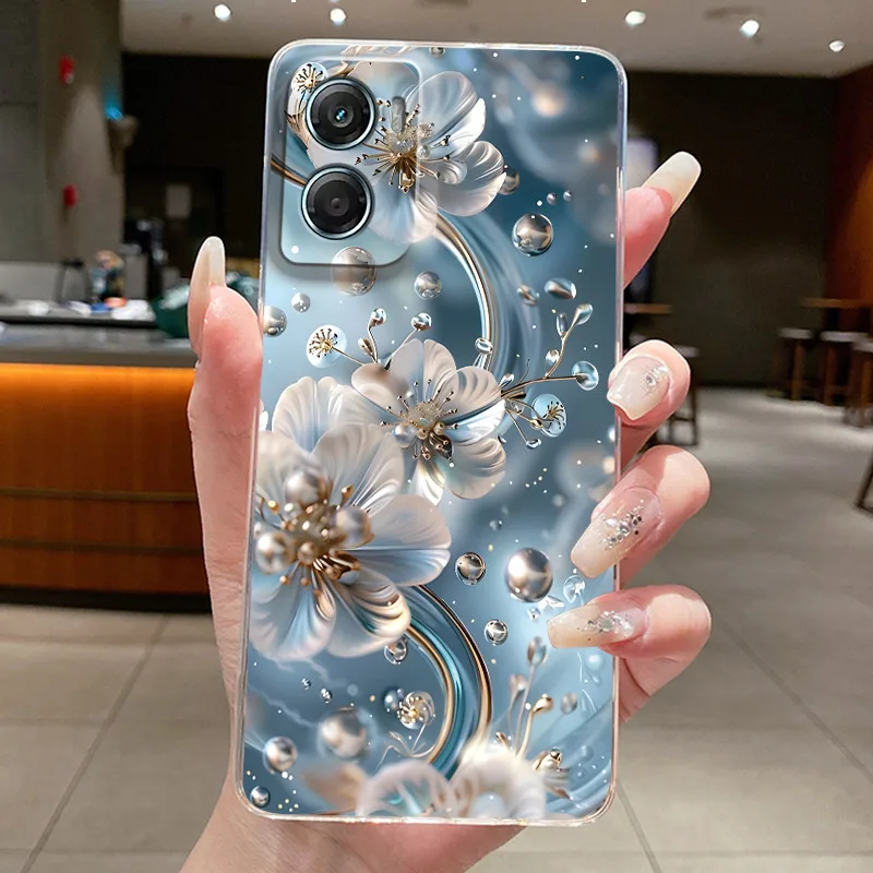 Fashion Butterfly Flower Phone Case - Soft TPU Silicone Back Bumper Etui