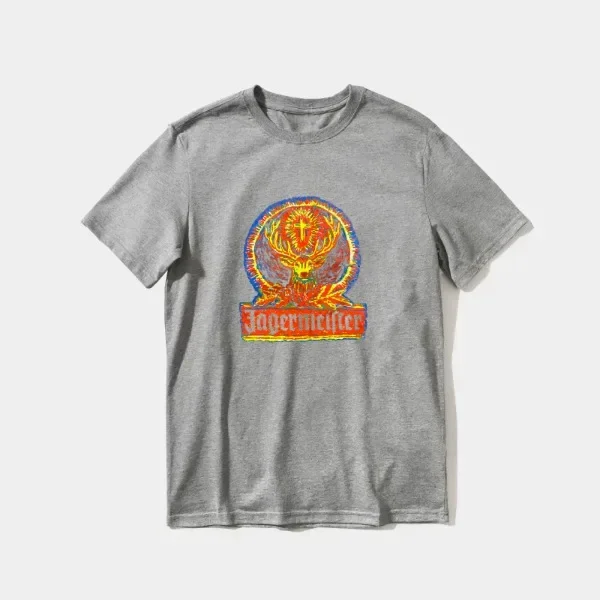 

Keep Jagermeister calm and drink Jager Men's cotton T-shirt The city's tracks jasper and trude Only wine can comfort me Tee