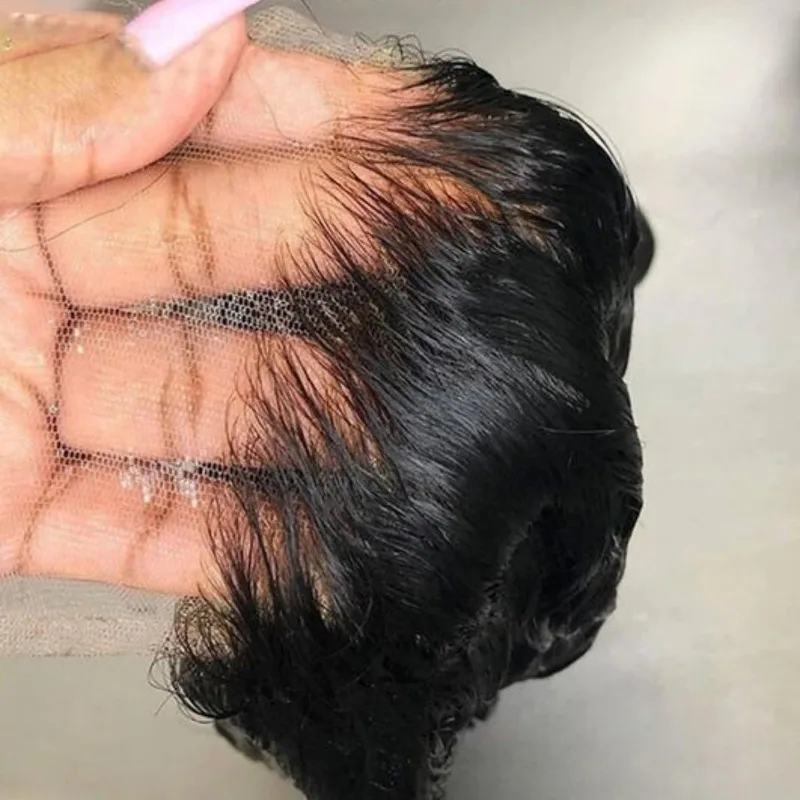 2x6 Water Wave Lace Closure Human Hair Transparent Lace Brazilian Virgin Hair For Black Women Water Wave Pre-Plucked Hairline