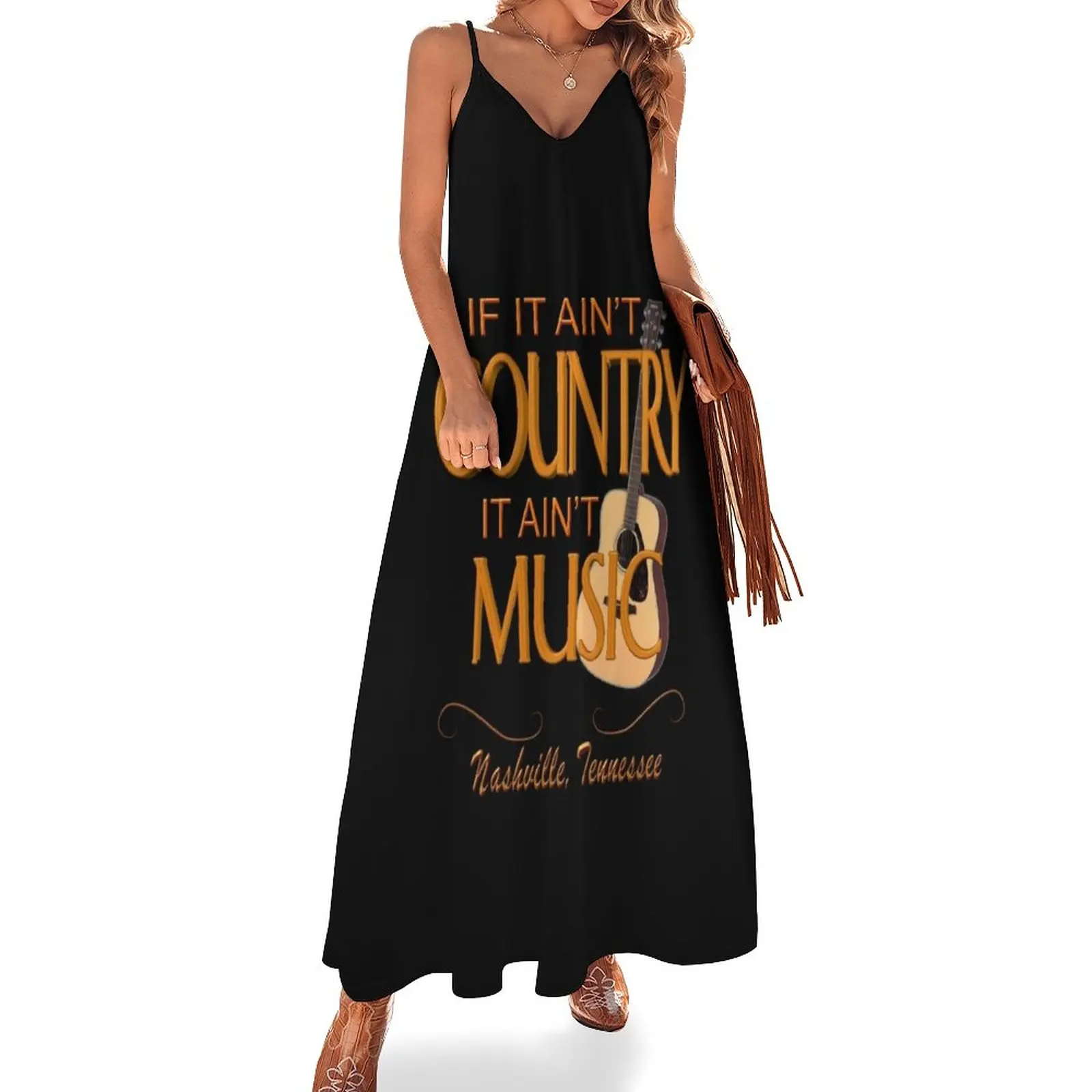 

Nashville Country Music Sleeveless Dress Dress vintage women's summer dresses 2023