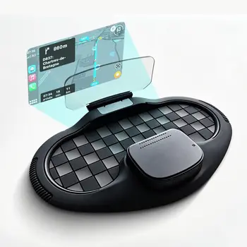 Display Head-Up HUD per Auto con CarPlay Wireless e Android Auto, Tachimetro GPS Multiplo, Navigazione OBD, Regolazione Luminosità Cruscotto