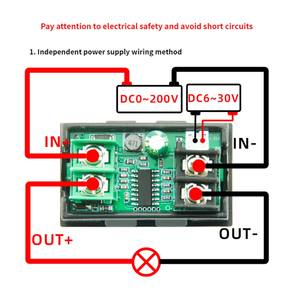 DC 0-200V 20A Voltmeter Ammeter KWS Power Energy Meter LED Digital DC Wattmeter Meter 9-in-1 Multi-function Measuring Instrument 4