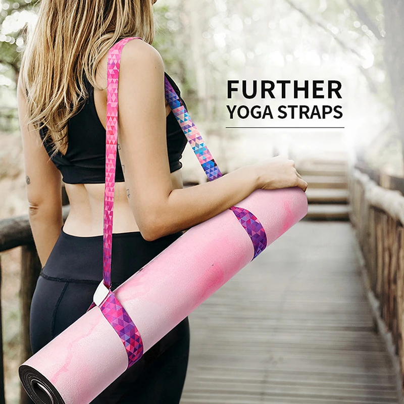 Yoga Mat Strap Belt Adjustable Sports Sling Shoulder Carry Strap Belt Exercise Stretch Fitness Equiment Elastic Yoga Hot