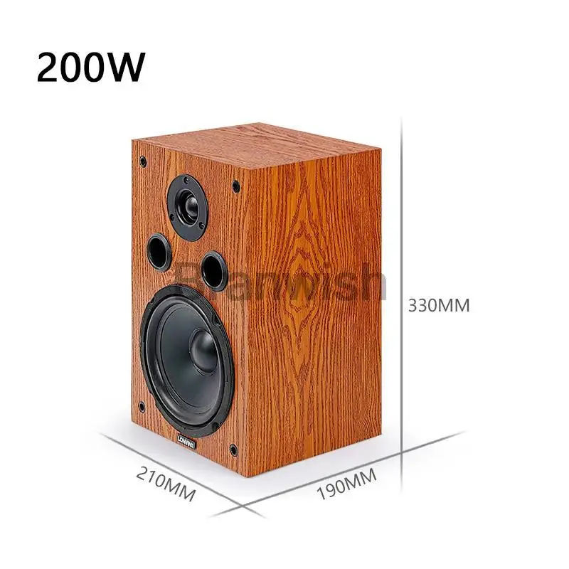 200W 6.5 Inch Desktop Two-Way Speaker High Power HiFi Audio Speaker Passive Bookshelf Surround Home Theater Sound Box computer speakers,audio speakers