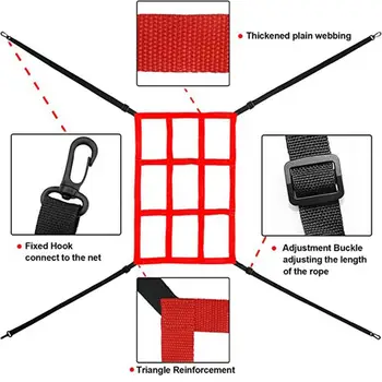 Baseball Softball Practice Net Portable Hitting Pitching Batting Training Net Baseball Backstop Net Portable Baseball Practice 2