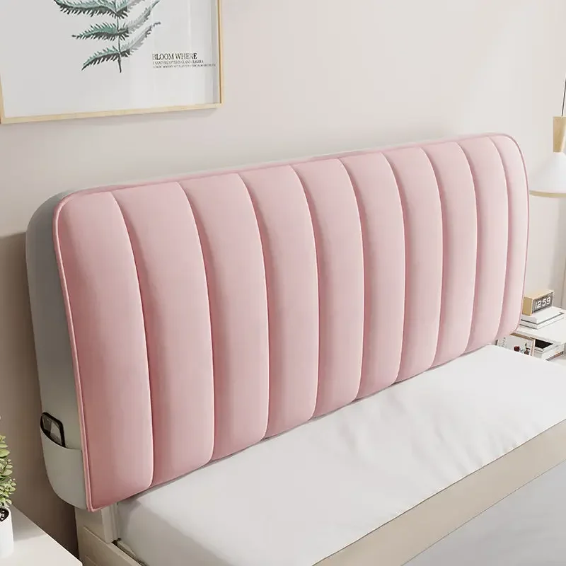 고급 퀼팅 부드러운 플러시 헤드보드 커버, 단색 그레이, 올 인클루시브 소프트 벨벳 퀼트 침대 헤드 커버, 신상