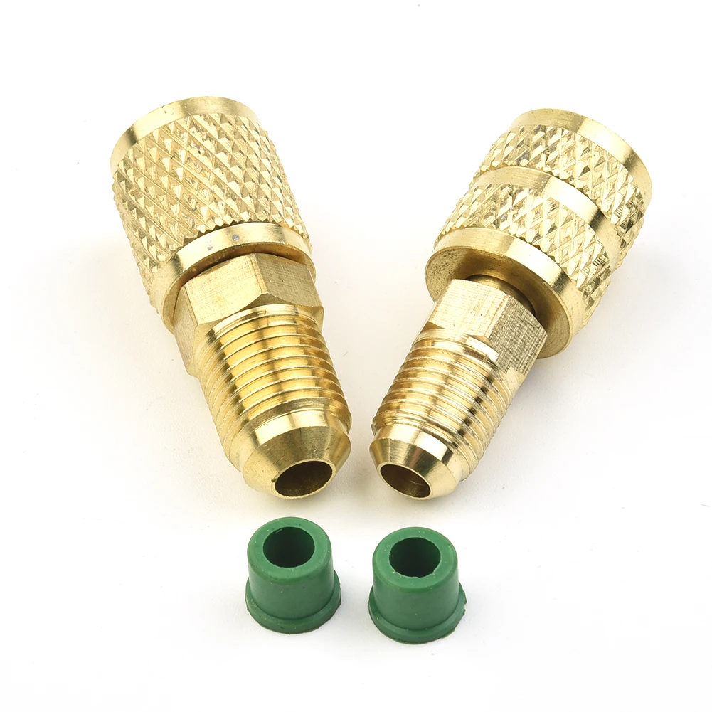 

R410a Refrigeration Charging Adapter 5/16 SAE F Quick Couplers To 1/4 SAE M Flare 5/16 SAE M To 1/4 SAE For Air Conditioner
