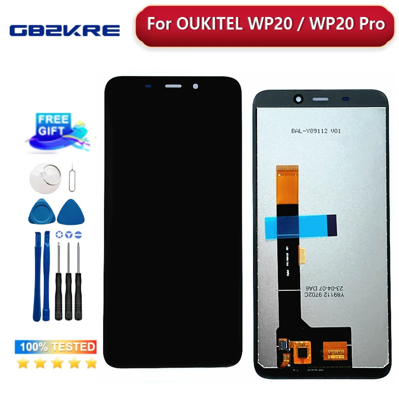 

5.93" Original For OUKITEL WP20 LCD Display New Oukitel WP20 Pro Touch Screen WP20Pro WP 20 Digitizer Assembly Replacement Parts