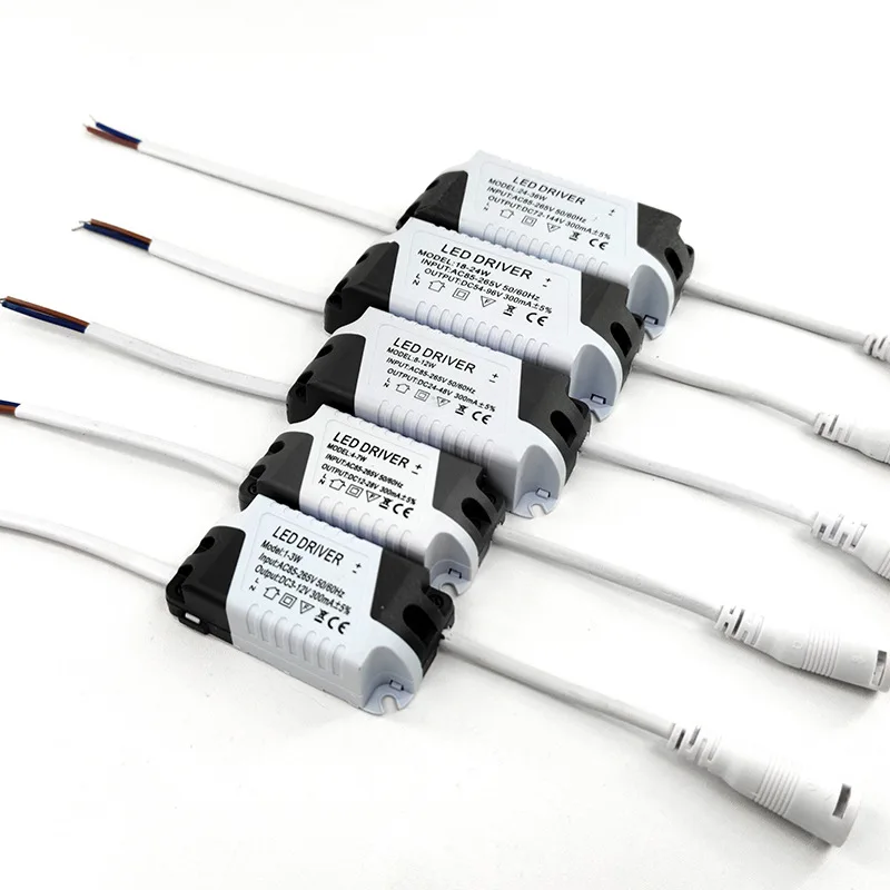 LED 드라이버 조명 변압기 전원 공급 장치 어댑터, LED 램프 스트립 AC85-265V 패널 램프 드라이버용, 8-18W, 8-24W, 24-36W, 10 개