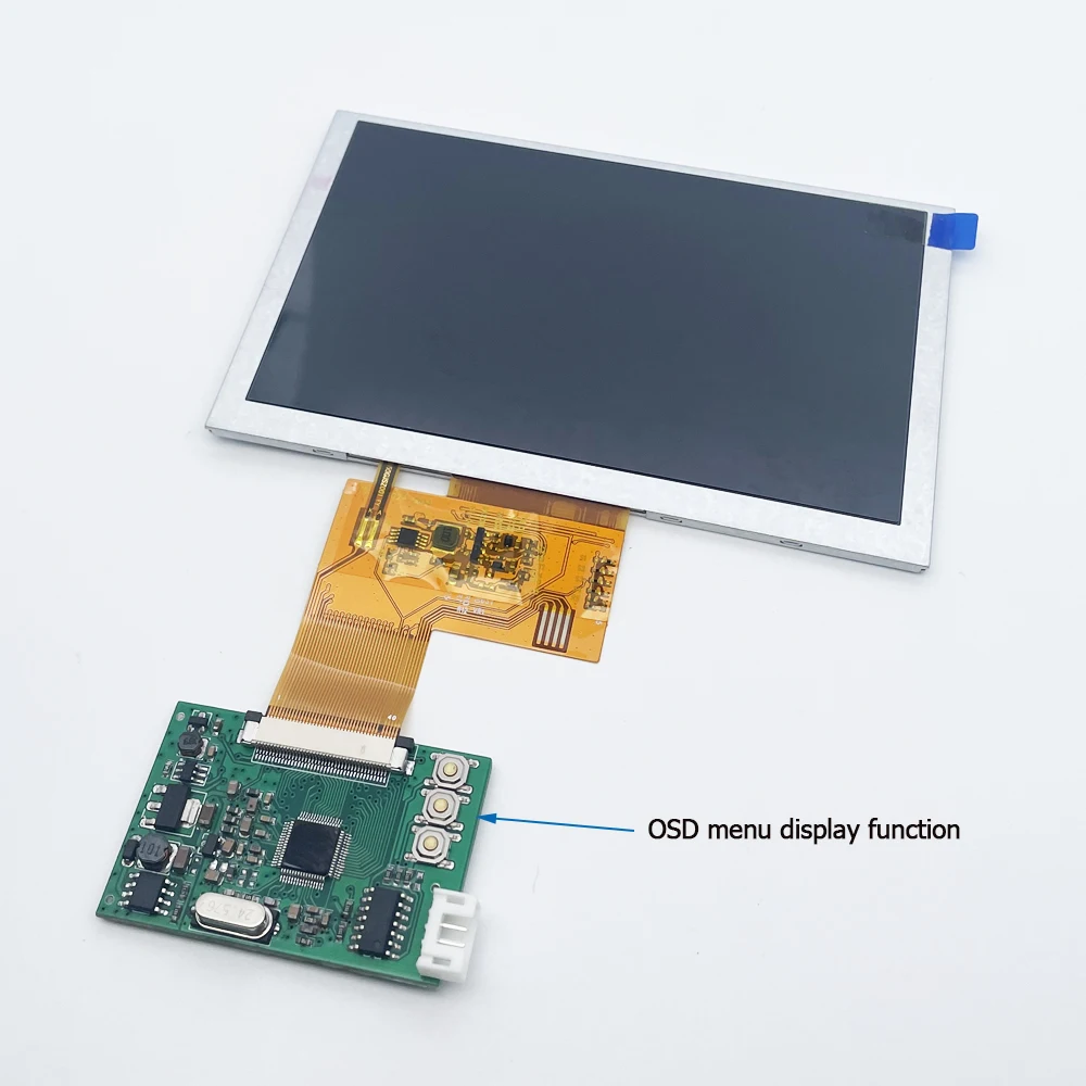 5 inch TFT-LCD display module kit 800x480 IPS screen 16:9 NTSC/PAL formal