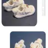 Baby's New Year Shoes with Velvet and Spring Chinese style Baby Trendy Red 1-3 Year Old Soft Soled Anti slip Sneakers 5