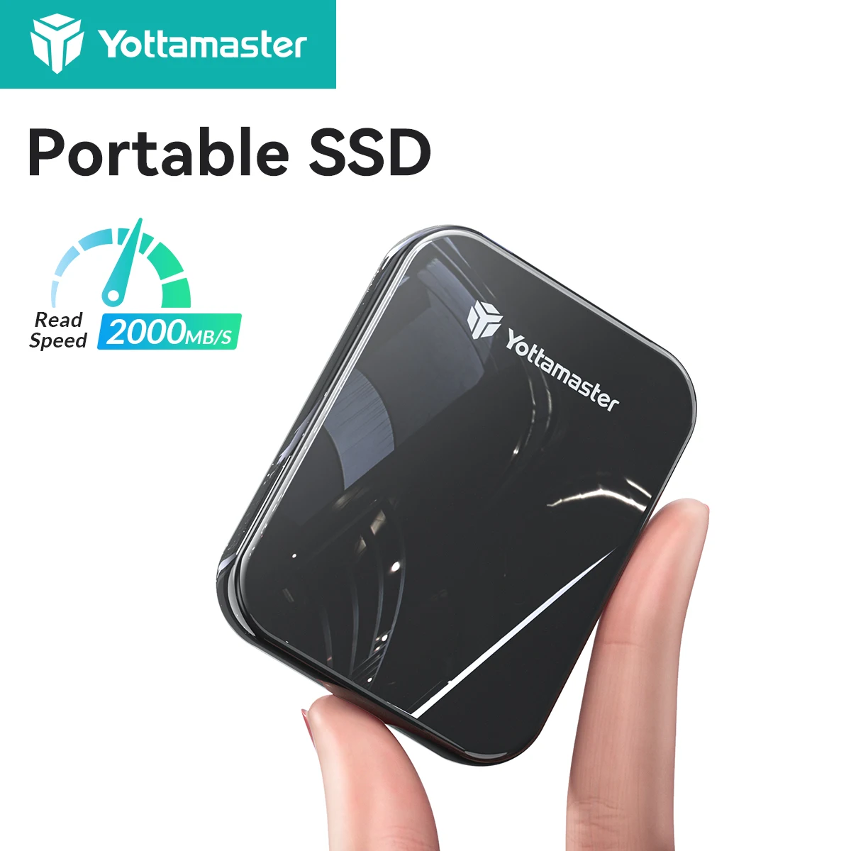 Yottamaster 2TB 1TB 512GB Magnetic Portable SSD USB3.2 20Gbps Type-C External Solid State Drive HD Data Backup for Phone Laptop