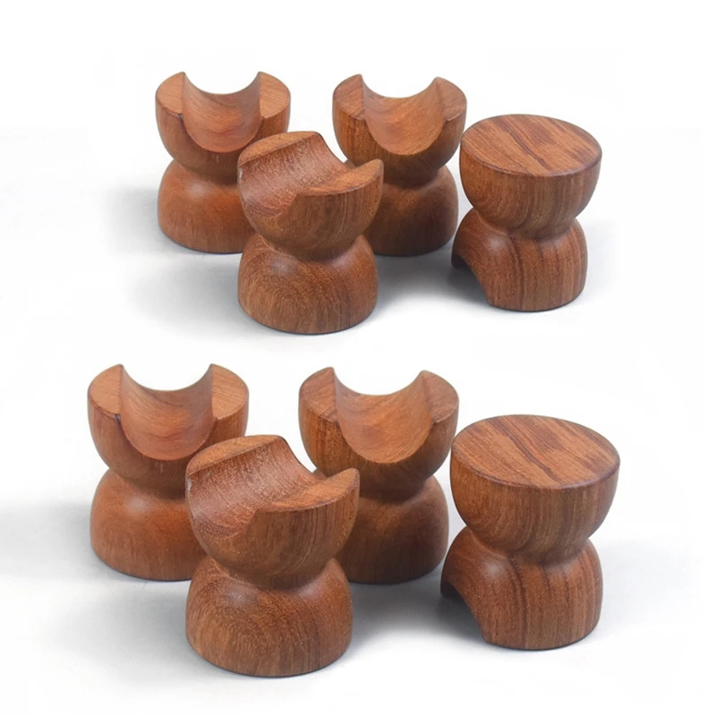 8Pcs Hifi Audio Wood Audio Insulation Wire Bracket Line Support Speaker Cable Stand Holder Cable Absorber Foot Pad