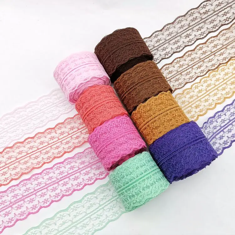 Lace Ribbon 10Meters/Roll 45mm Non-Stretchy Lace Ribbon DIY Handmade Crafts Tape Christmas Halloween Wedding Birthday Party Gift Wrapping