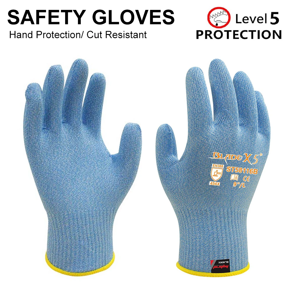 

1 pairs Cut Resistant Gloves Food Grade Level 5 Protectio Cut Resistant Work Gloves For Meat Cuttin Processing Mandolin Slicing