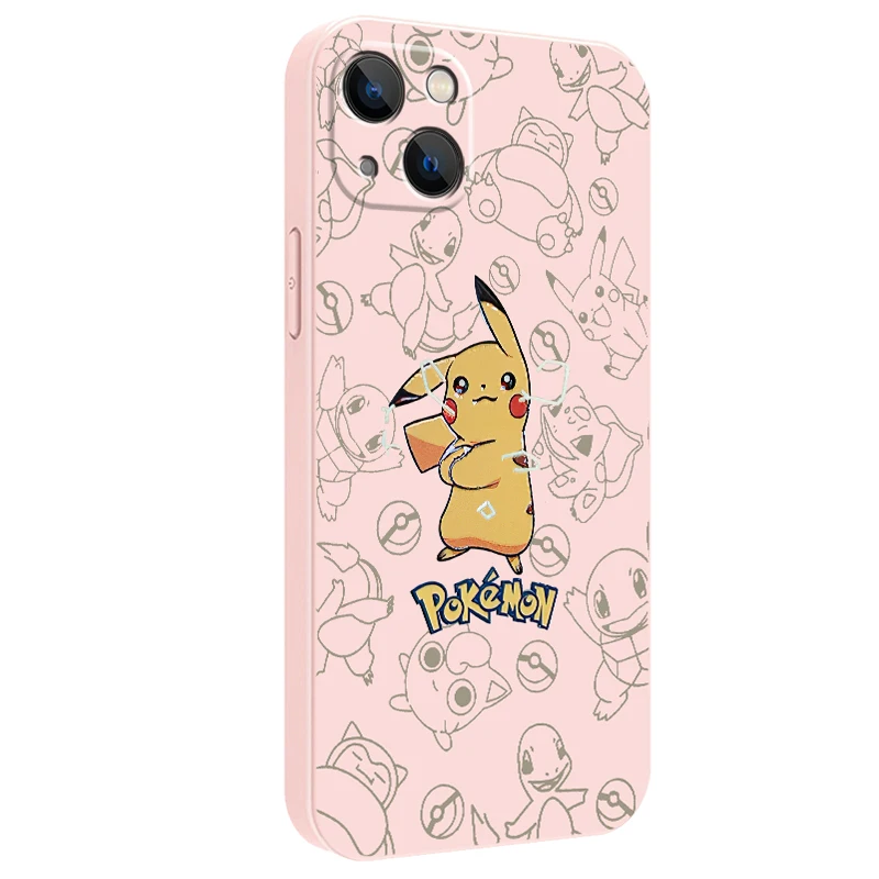 best iphone 13 pro max case Luxury Silicone Case Pokemon Pikachu Phone Case 13 Pro Max 11 12 13 Mini X XS XR MAX 6 6s 7 8 Plus SE 2020 Celular For iPhone iphone 13 pro max clear case