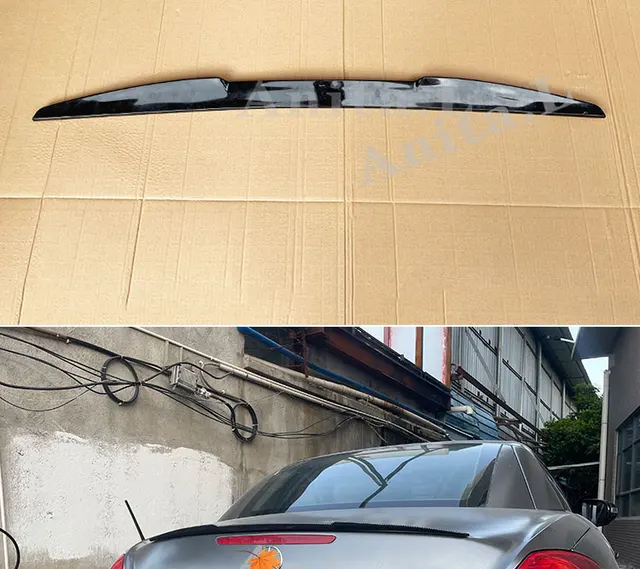 Rear Trunk Spoiler Wing Kit For Mercedes Benz SLK R171 S 2005-2010 Gloss Black