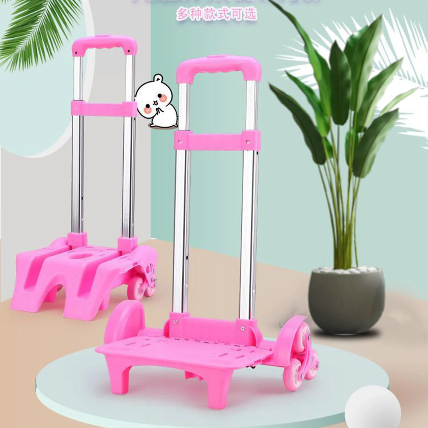 Hand Truck Stair Climbing Cart Trolley with Telescopic Handle Stair Climbing Trolley Outdoor Rugged and Durable Cart