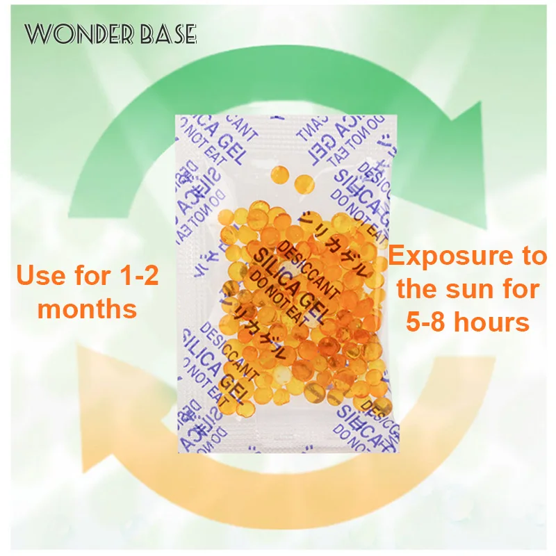 Silica Gel Desiccant 50Pcs Dehumidifier Bags Moisture Absorbing Sachets