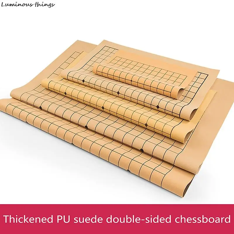 Innovative Foldable One Side 19 Line Standard International PU Leather Go Game Chessboard Board Game For 2.2cm Pieces
