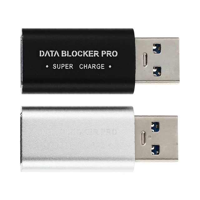 USB 차단기 데이터 어댑터 잭 주스 충전 방지 전용 커넥터 C 전화 전원 변환기, 성별 변경 케이블 동기화 해커