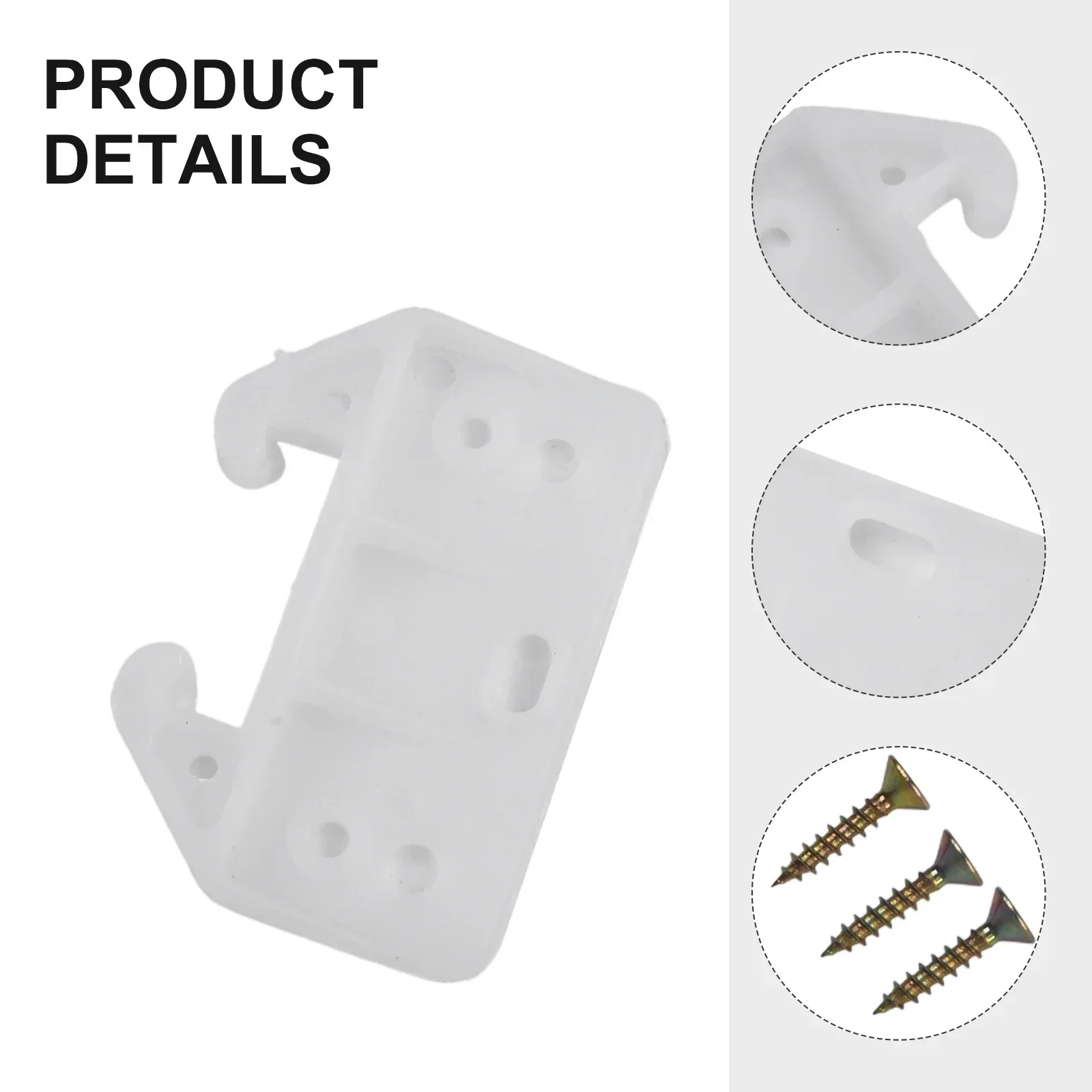 Drawer Slides Track Drawer Guides Plastic Replacement Versatile Usage With Screws Long Lasting