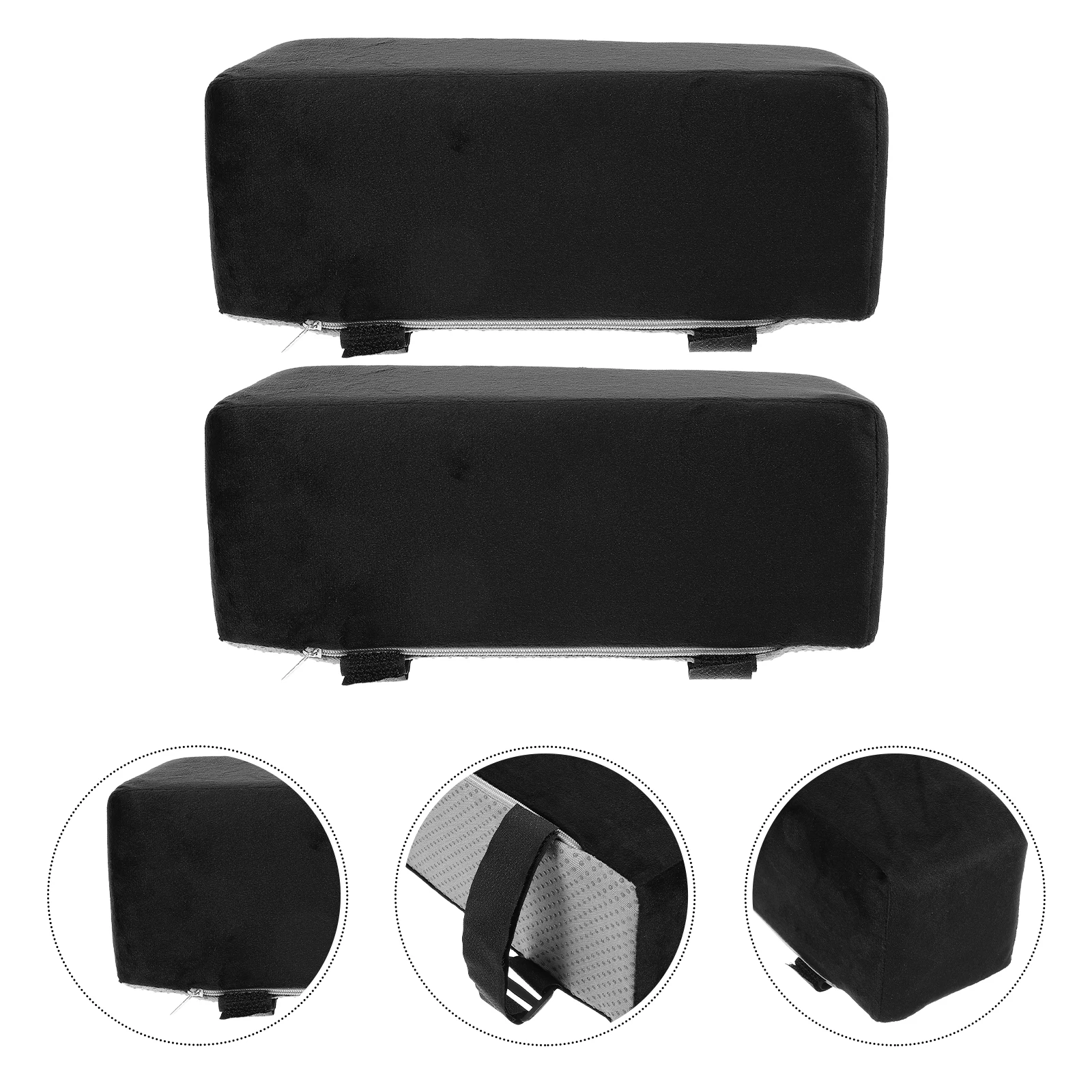 1 쌍 10cm 높은 팔걸이 부스터 패드 밀도 쿠션 인체 공학적 팔꿈치 지원 책상 의자 게임 사무용품