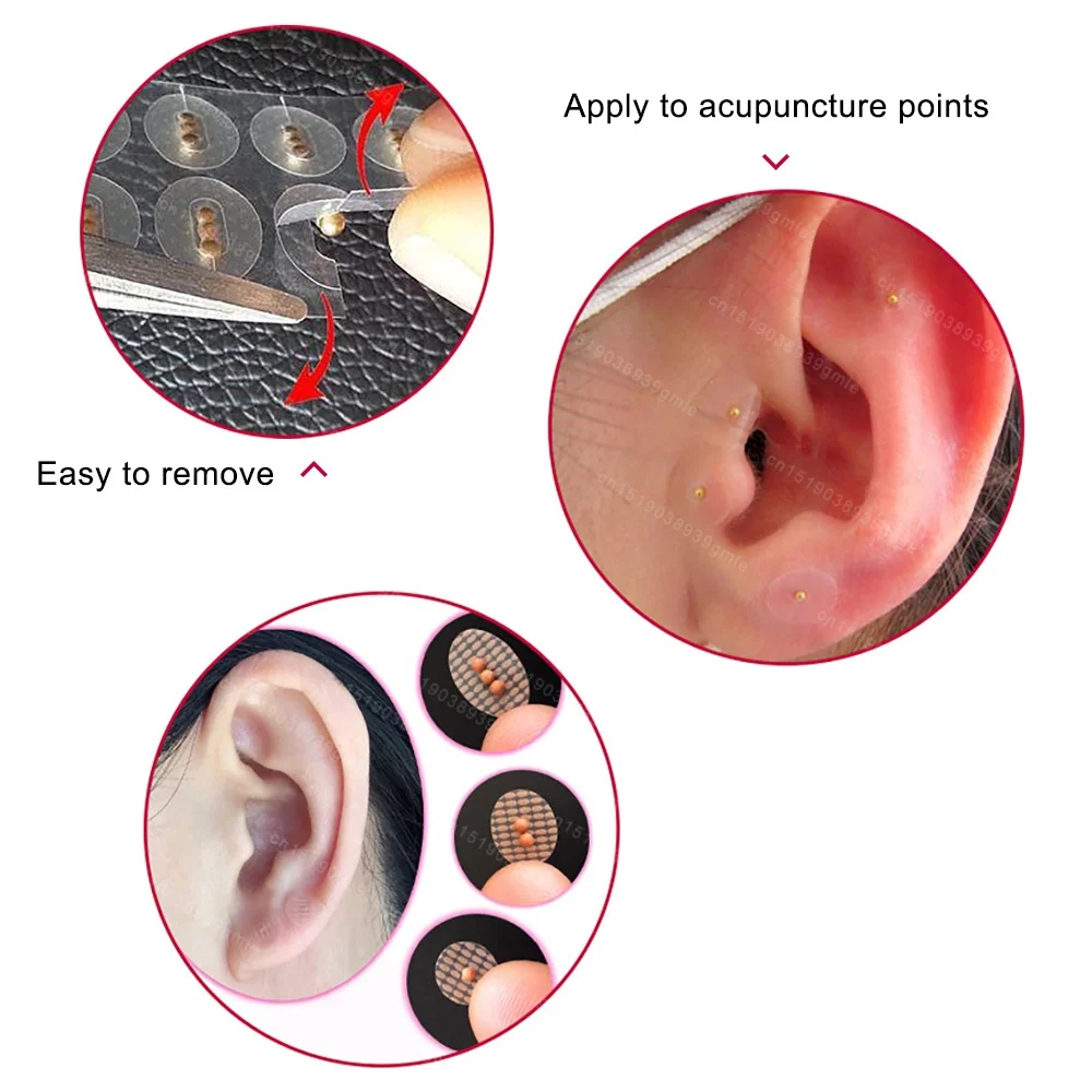 20Pcs/100Pcs Ear Seeds Acupunctures Kit Acupuncture Magnetic Beads Auricular Transparent Ear Point Stickers Ear Pressure Stick