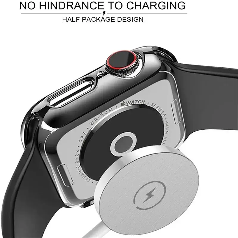 Tempered Glass+Case For Apple Watch 11 10 46mm 42mm Ultra 3 49mm Screen Protector Cover iWatch 9 8 7 6 5 SE 45mm 41mm 44mm Shell - Image 5