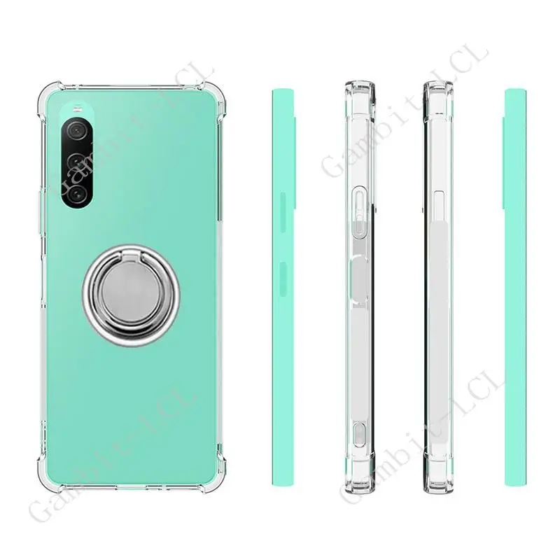 Versatile Ring Holder Phone Case - Durable TPU Soft Silicone Cover