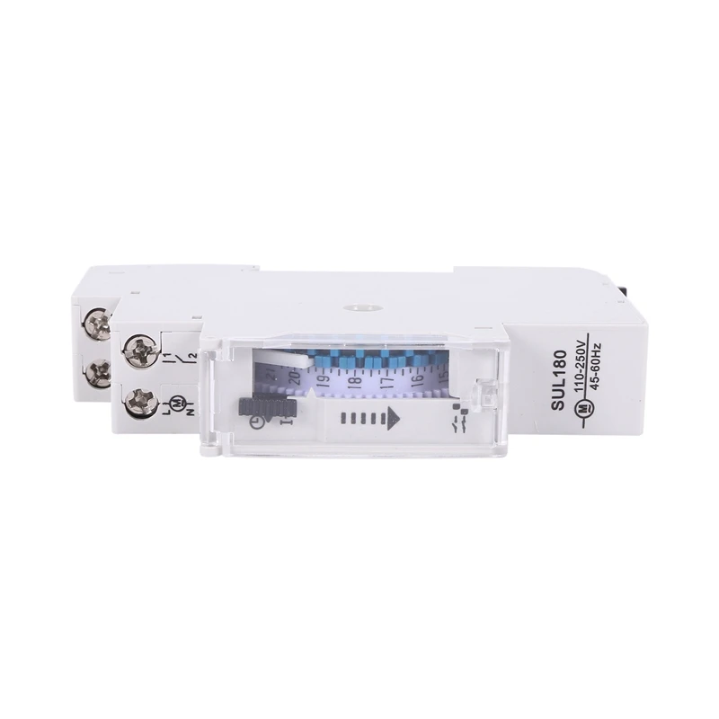 

10X SUL180A 15 Minutes Mechanical Timer 24 Hours Programmable Din Rail Timer Time Switch Relay Measurement Analysis