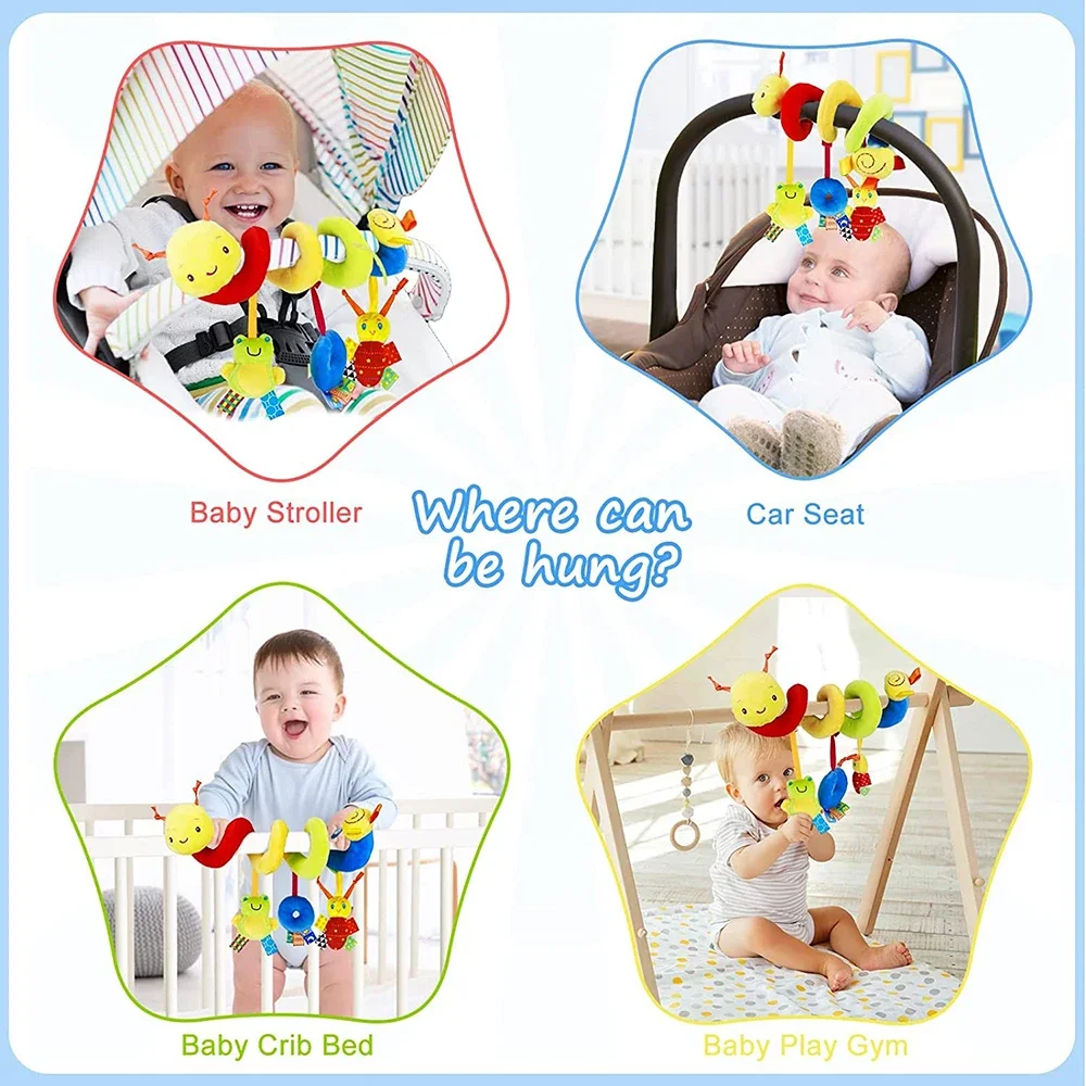 Description Picture 2 of item8 types of baby stroller hanging bells, bright colors, fun ringtones, and good friends to accompany babies