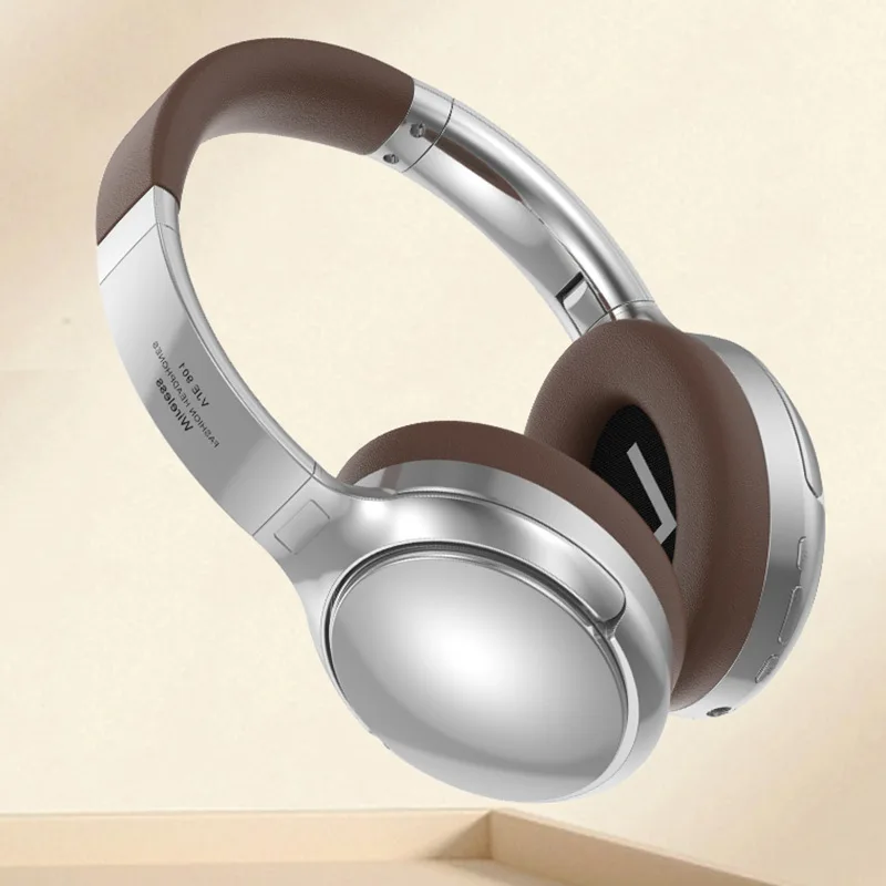 

Retro Headphones Metal Wireless Bluetooth Headset Sports Office HIFI Sound Quality Comfortable Wearing Earphone for Apple Huawei
