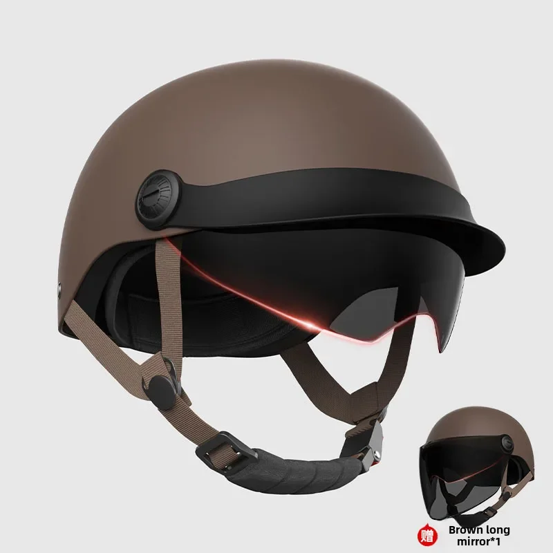 thumbnail image 1 of Casco de seguridad para coche con certificación 3C para hombre y mujer, de verano, con batería, protección solar universal, ligero, para motocicleta, 1 of 5