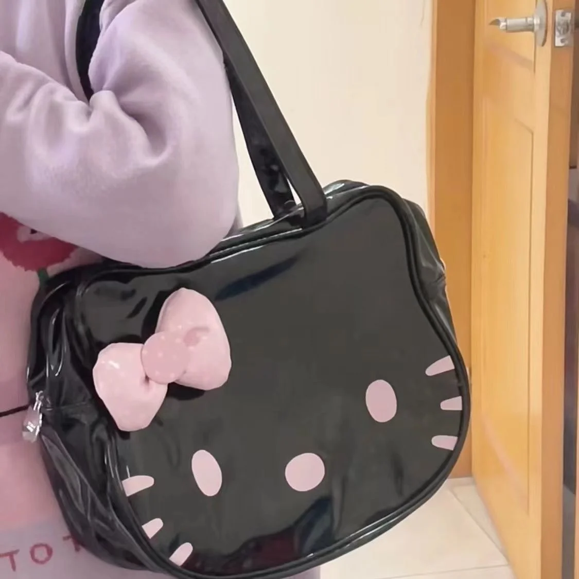 Sanrio Hello Kitty Floral Houndstooth Crossbody Bag - BoxLunch Exclusive |  BoxLunch