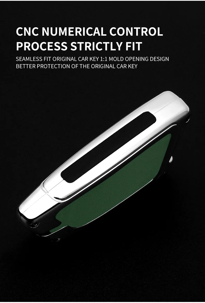 Metallo Chiave Dell'automobile di Cuoio Della Copertura Della Cassa Borsette Fob Per BMW 1 3 5 7 X1 X3 X5 X6 X7 Serie G20 G30 G01 G02 G05 F15 F16 G07 G32 Accessori - S015cfca47c1d4eecaf383a40975ba3696