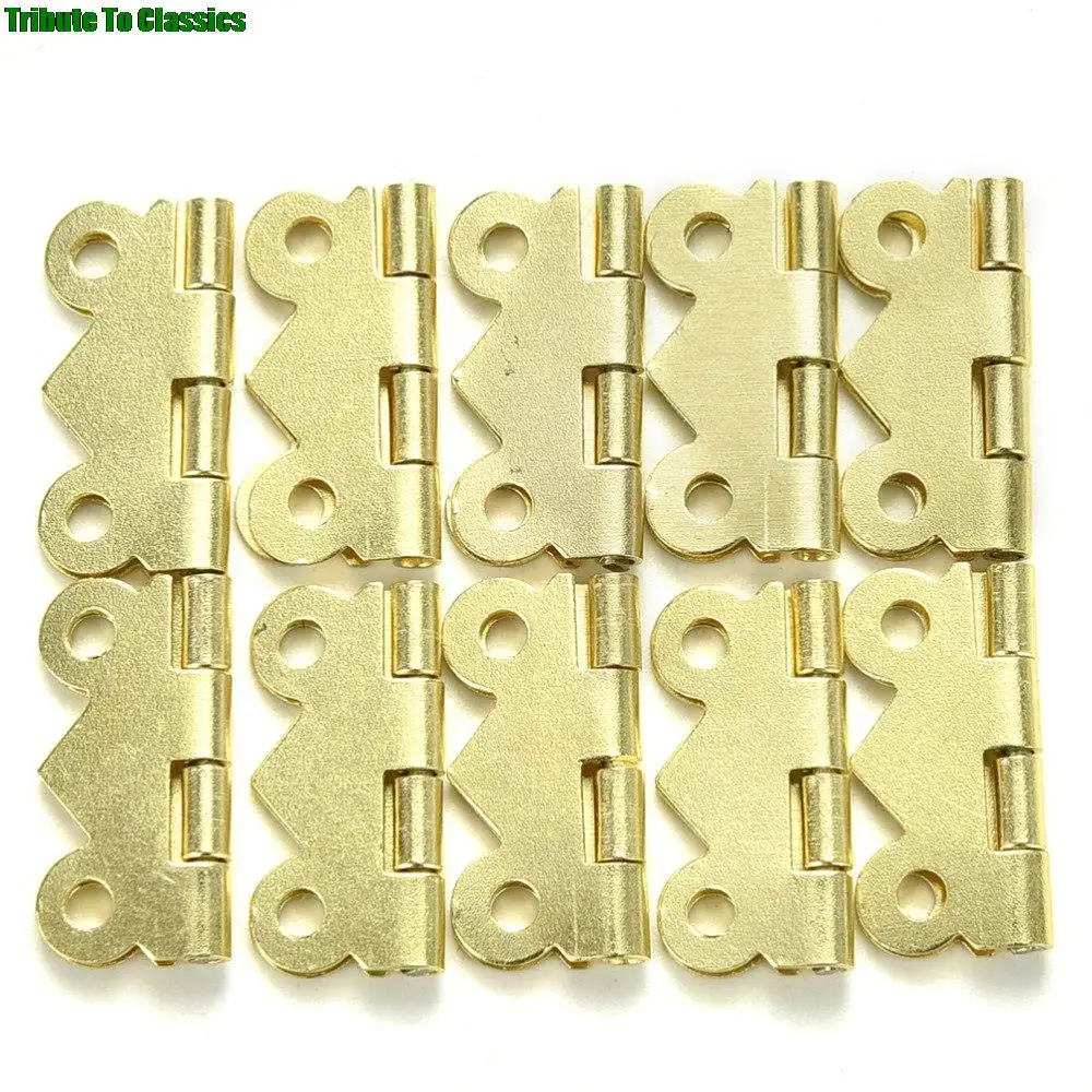 Brass Butterfly Hinges 10PCS for Jewelry Box Repair Model Making