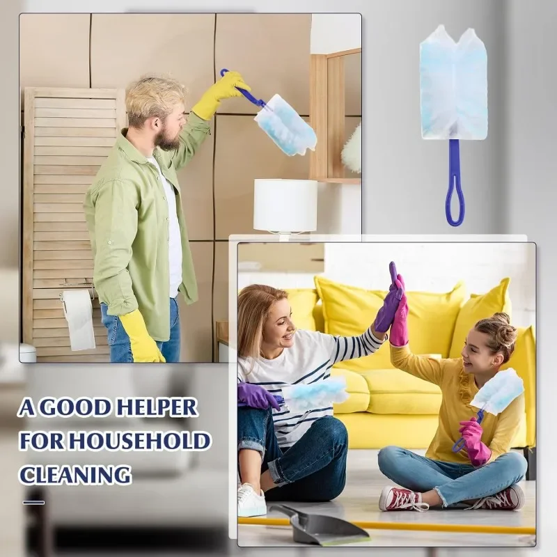 Description Picture 5 of itemDisposable Dusters with Replace Heads Scalable Cleaning Brush Duty Duster Refills Electrostatic Duster Home Office Cleaning Tool