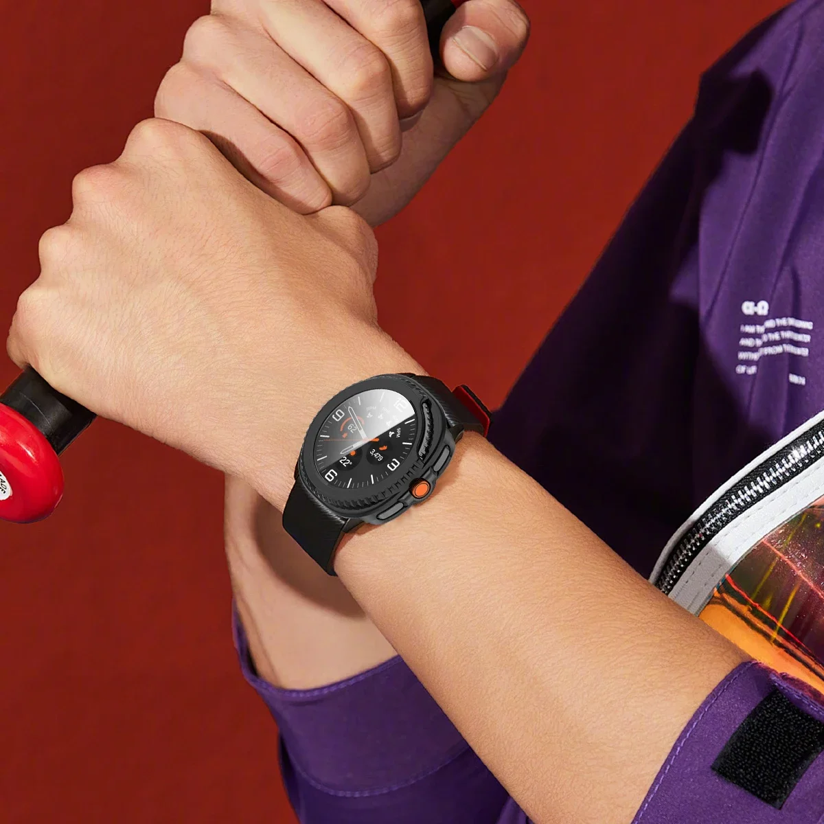Premium Tempered Glass Smartwatch Protector Case - Universal Design