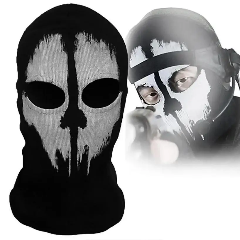 1 Pcs Novel Balaclava Ghost Skull Bike Motorcycle Helmet Hood Ski Sport Neck Face Mask