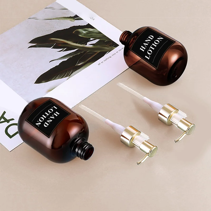 2 Pc 10.1 OZ Amber Soap Dispensers For Cosmetic Shampoos And Lotions Soaps Spill-proof Repeatable Pump Bottles For Bath Products soap dispenser,refillable bottle,shampoo dispenser,soap dispenser bottle,foaming soap dispenser,refillable plastic bottles,foam pump bottle,plastic lotion bottle