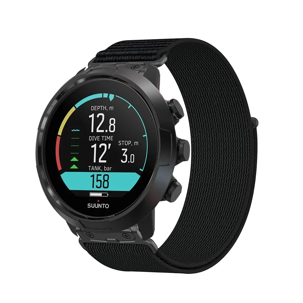 Breathable Lightweight 24mm Nylon Strap with Quick-Release Metal Connector, Unisex Band