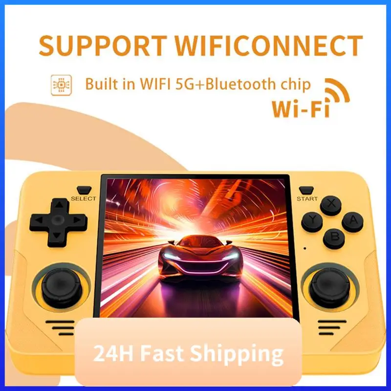 T30C New RGB30 4 Inch Ips Screen Handle Game Console Built-In WIFI RK3566 Open-Source Retro Handheld Game Console For Kids