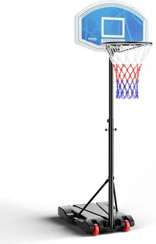 Adjustable Portable LED Basketball Hoop 1
