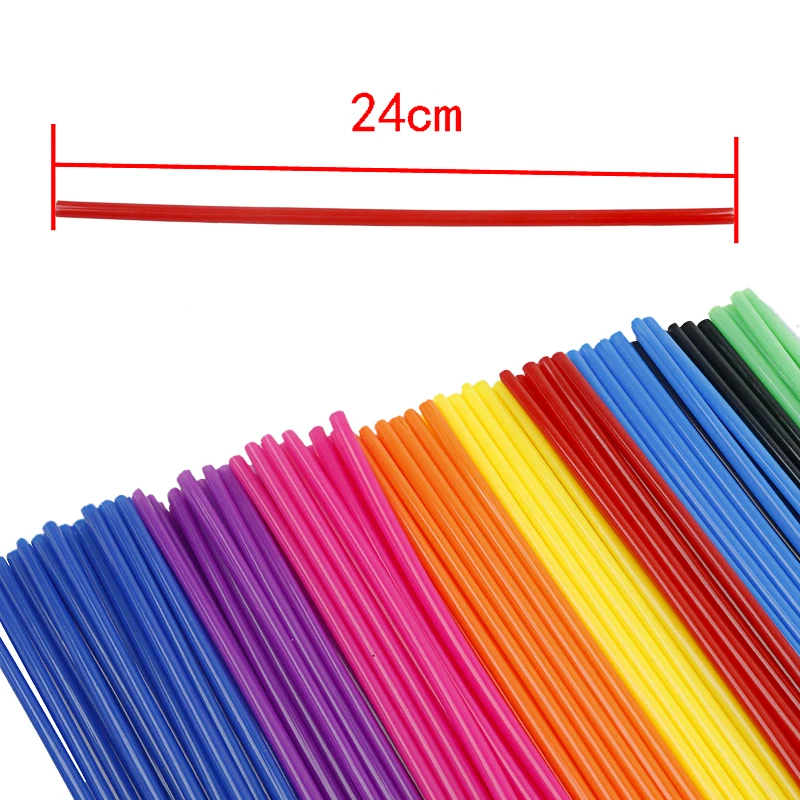 Universal Motorcycle Dirt Bike Wheel Rim Spoke Skins Covers Wrap Tubes Decor Protector 72pcs For Motocross Moto bike accessories