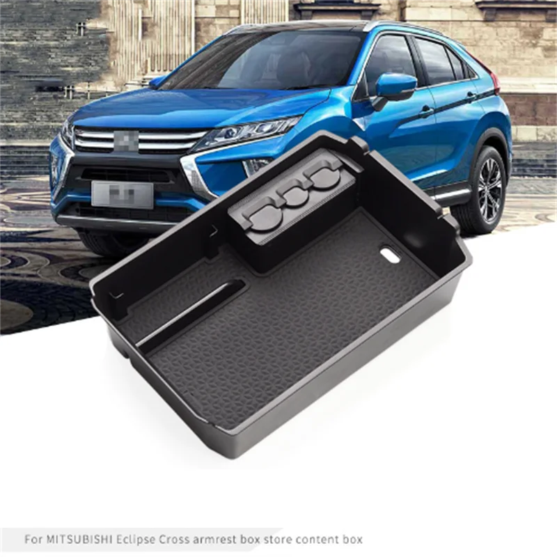 

Для Mitsubishi Eclipse Cross 2018 2019 аксессуары для интерьера центральный ящик для хранения поддон подлокотник контейнер крышка