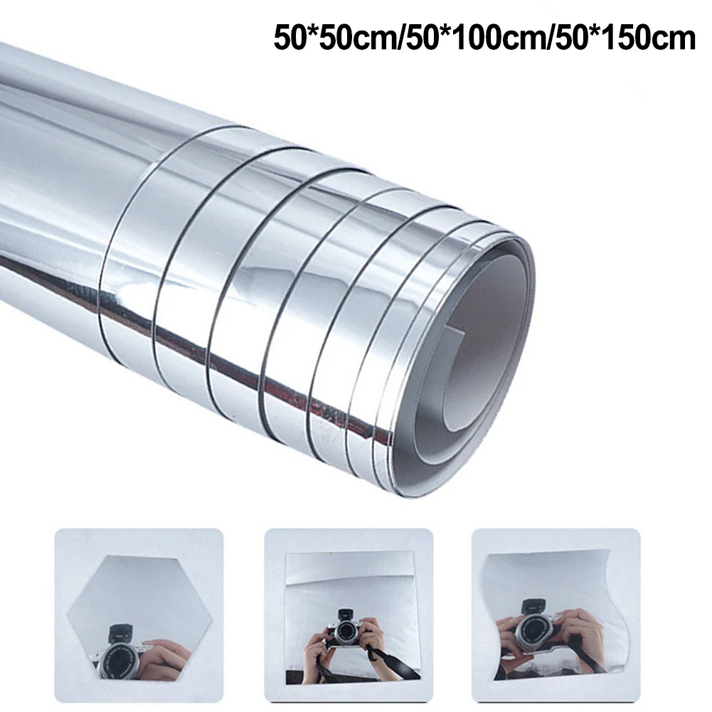 Description Picture 5 of itemWall Mirror Sticker Mirror Film Adhesives Film Bathroom Decoration 50×50cm/50×100cm/50×150cm Mirror Wall Sticker
